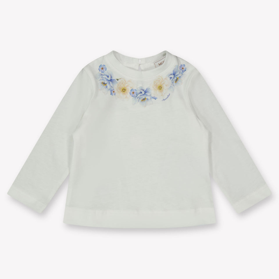 MonnaLisa Baby Meisjes T-Shirt in Off White