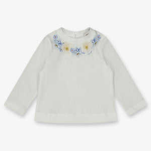 MonnaLisa Baby Meisjes T-Shirt in Off White
