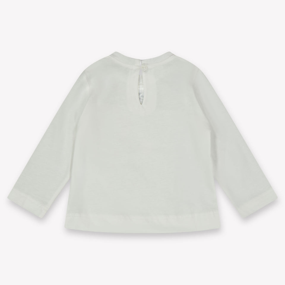 MonnaLisa Baby Meisjes T-Shirt in Off White