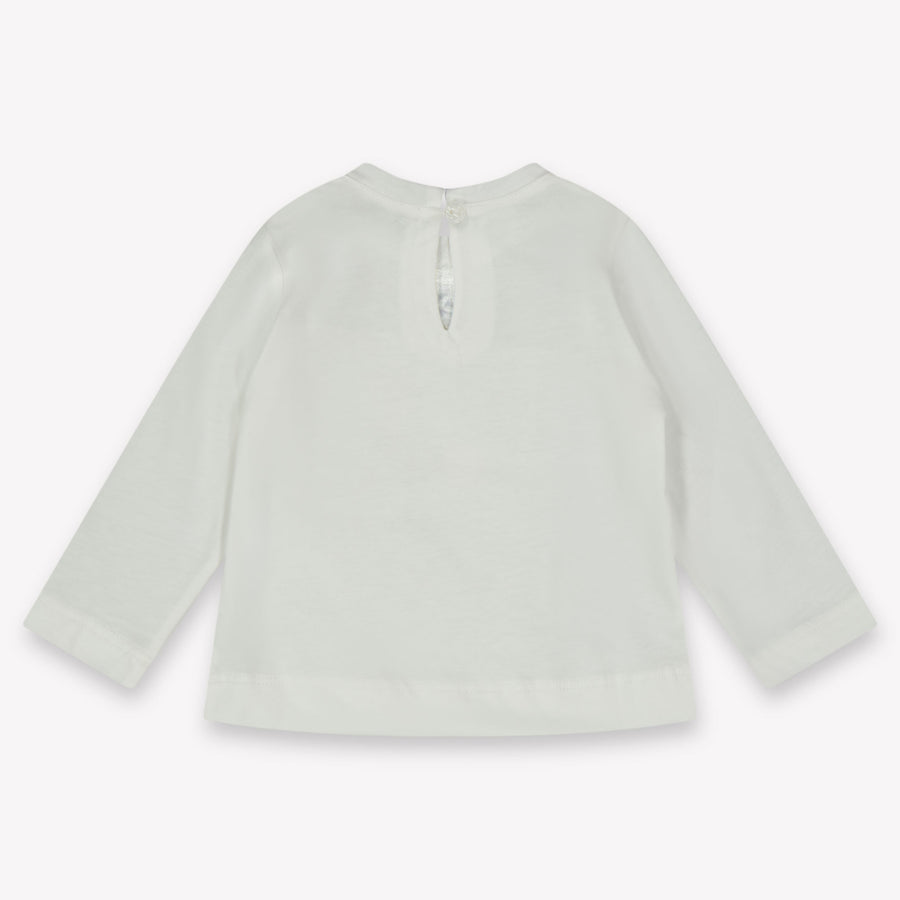 MonnaLisa Baby Meisjes T-Shirt in Off White