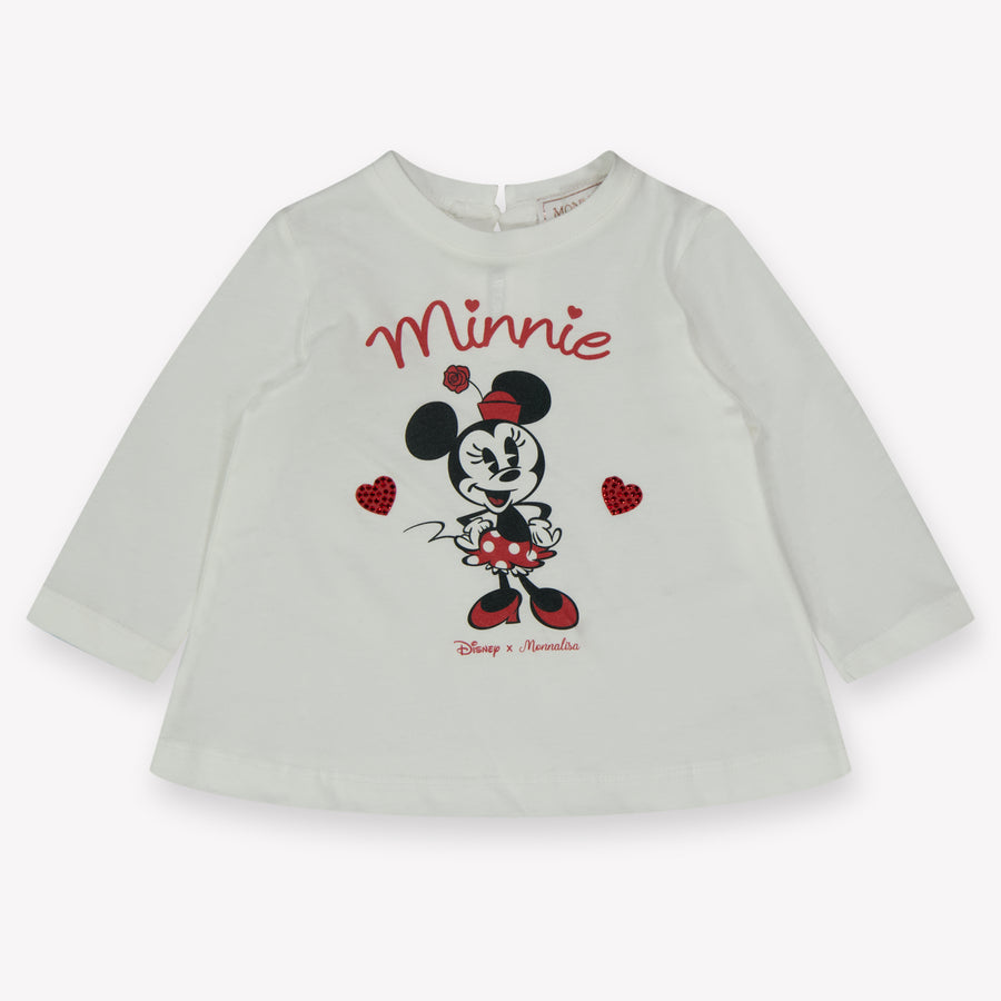 MonnaLisa Baby Girls T-Shirt in Off-White