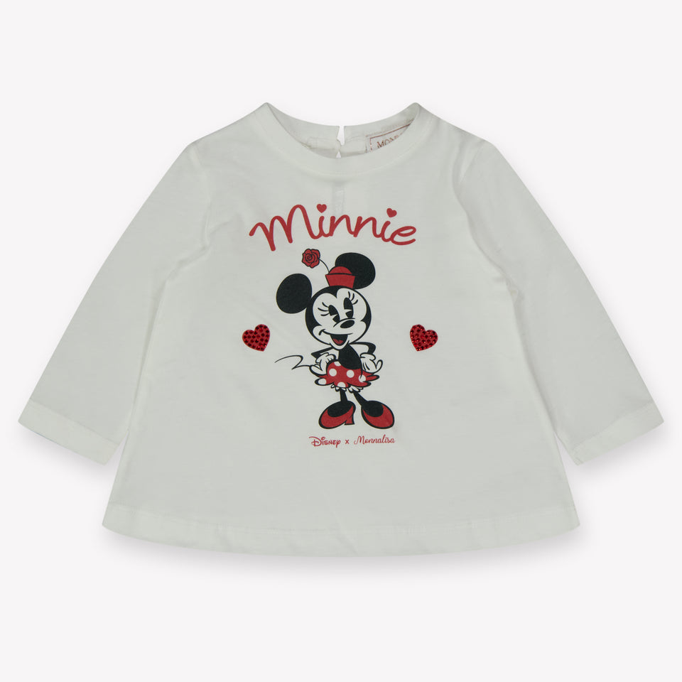 Monnalisa Baby Girls T-Shirt  Offwhite