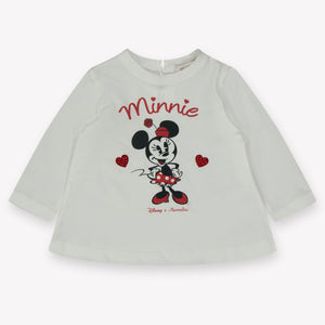 MonnaLisa Baby Meisjes T-Shirt in Off White