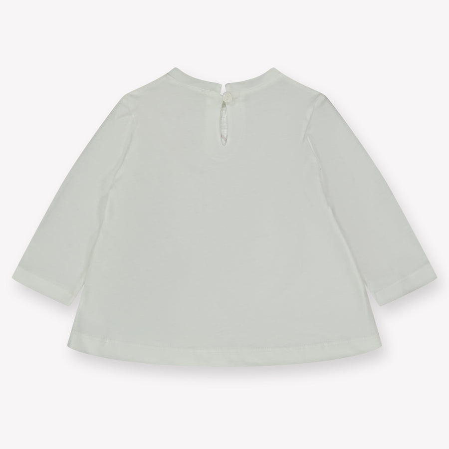 MonnaLisa Baby Meisjes T-Shirt in Off White