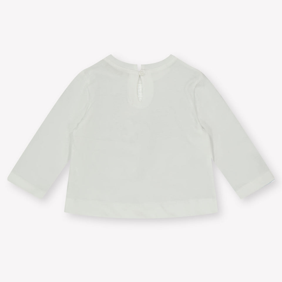 MonnaLisa Baby Meisjes T-Shirt in Off White