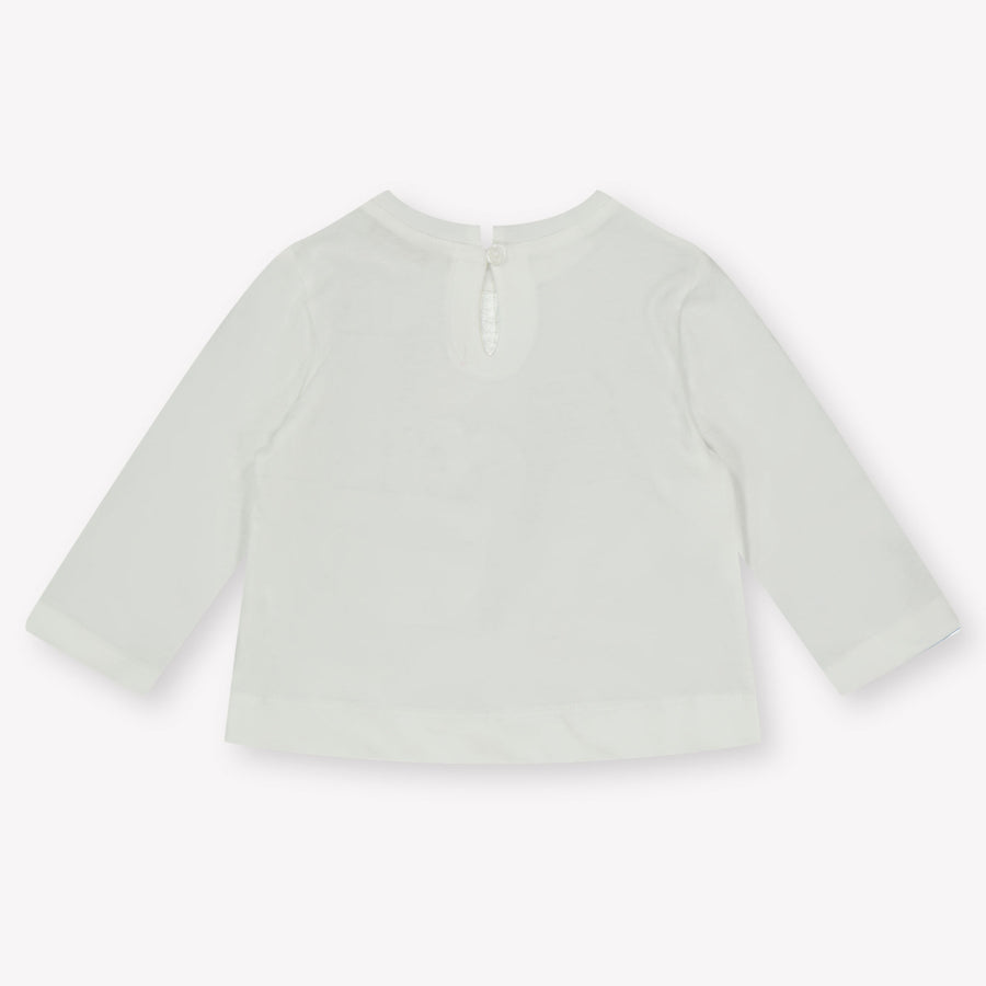 MonnaLisa Baby Meisjes T-Shirt in Off White