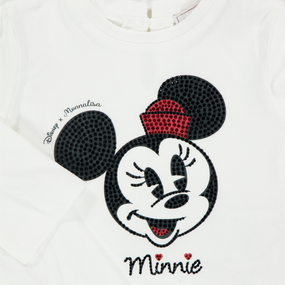 MonnaLisa Baby Meisjes T-Shirt in Off White