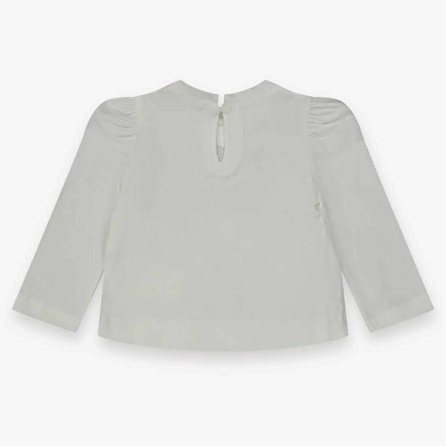 MonnaLisa Baby Meisjes T-Shirt in Off White