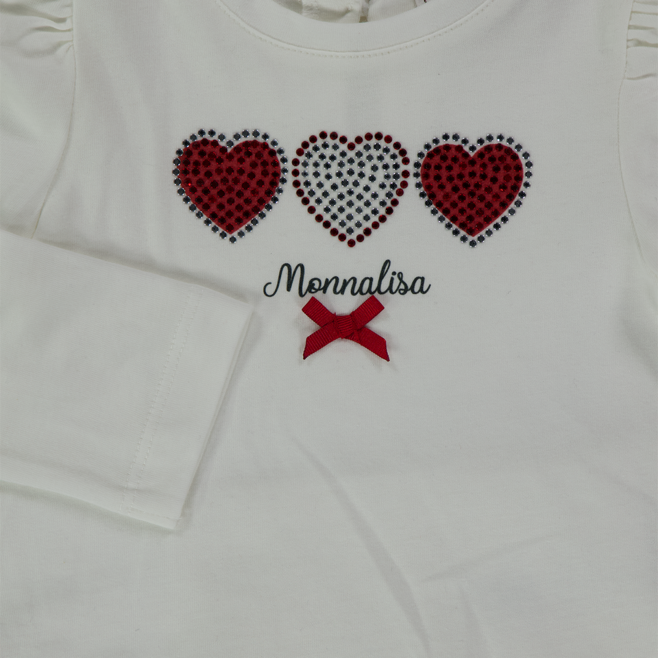 Monnalisa Baby Girls T-Shirt  Offwhite