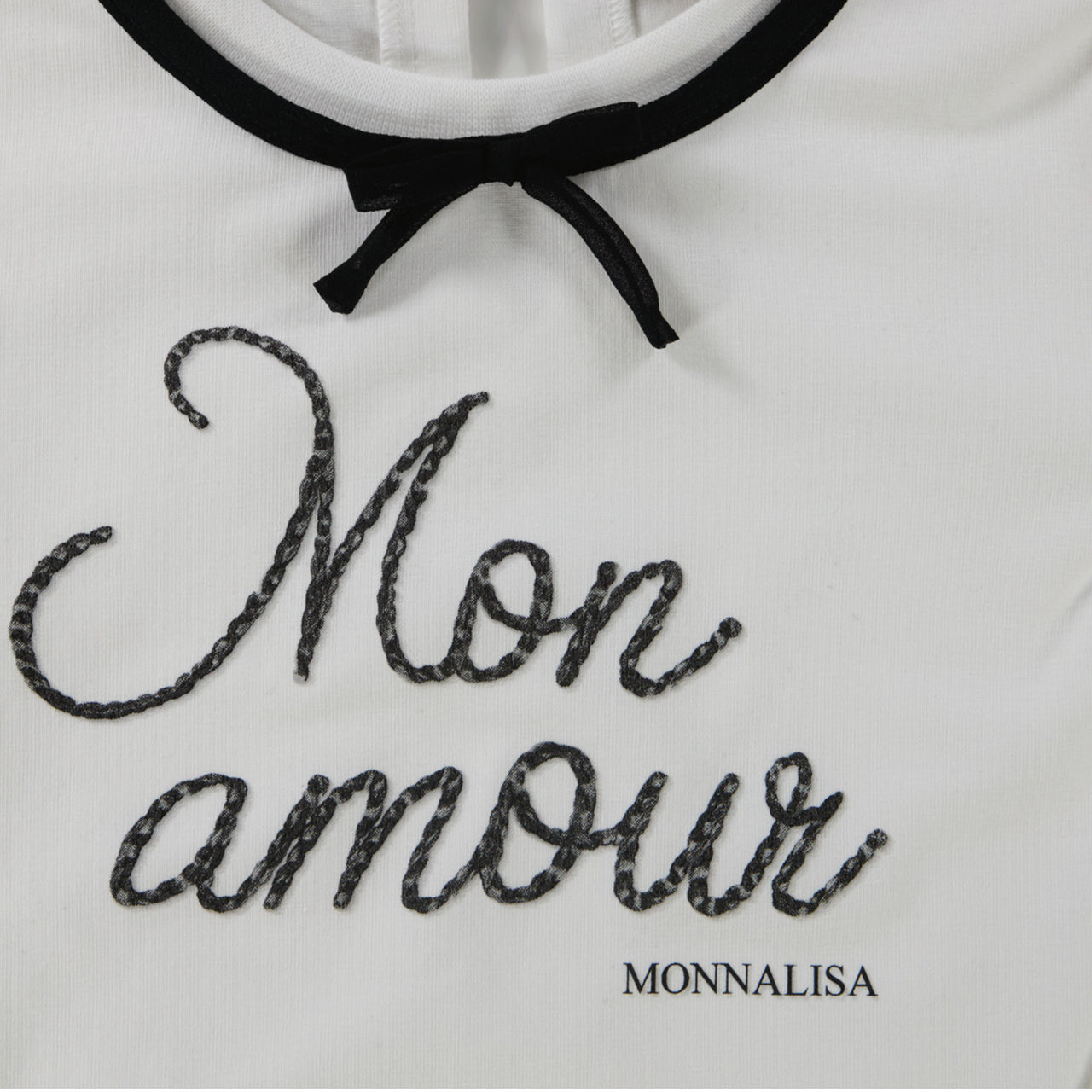 MonnaLisa Kinder Meisjes T-Shirt in Off White
