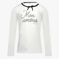 MonnaLisa Kinder Meisjes T-Shirt in Off White