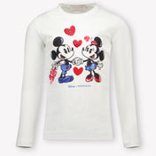 Monnalisa Kids Girls  T-Shirt Offwhite