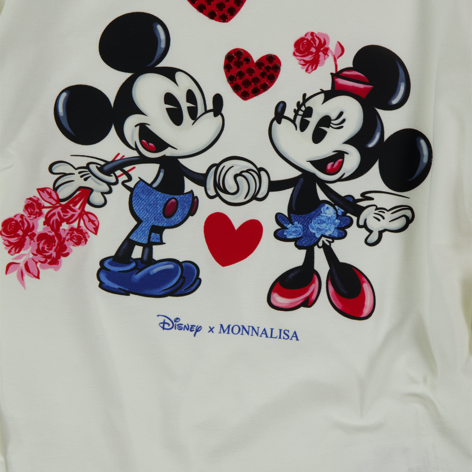 Monnalisa Kids Girls  T-Shirt Offwhite