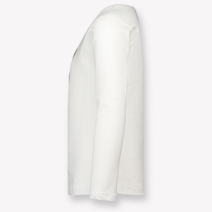 MonnaLisa Kinder Meisjes T-Shirt in Off White
