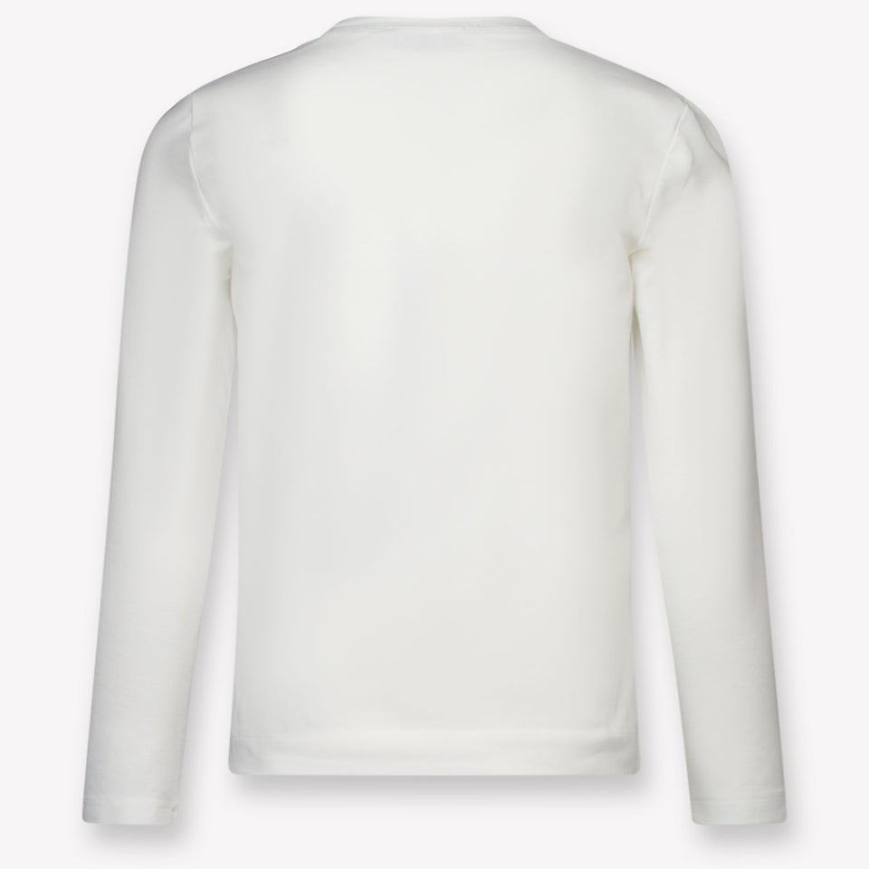 MonnaLisa Kinder Meisjes T-Shirt in Off White
