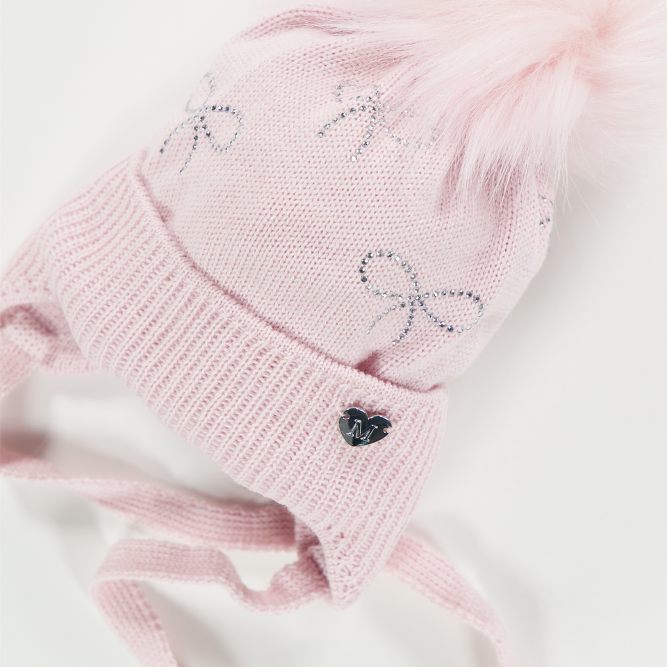 MonnaLisa Baby Meisjes Muts in Licht Roze