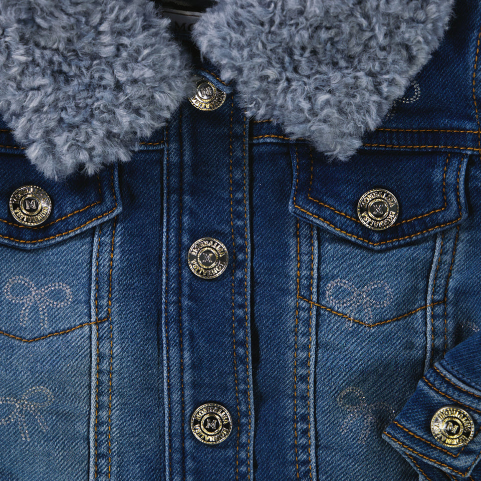 MonnaLisa Baby Meisjes Spijkerjassen in Blauw