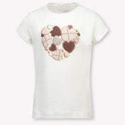 Monnalisa Kids Girls  T-Shirt Offwhite