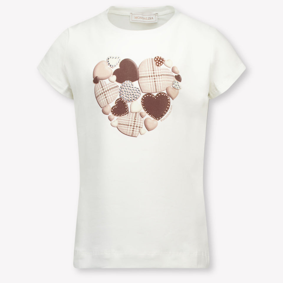 Monnalisa Kids Girls  T-Shirt Offwhite