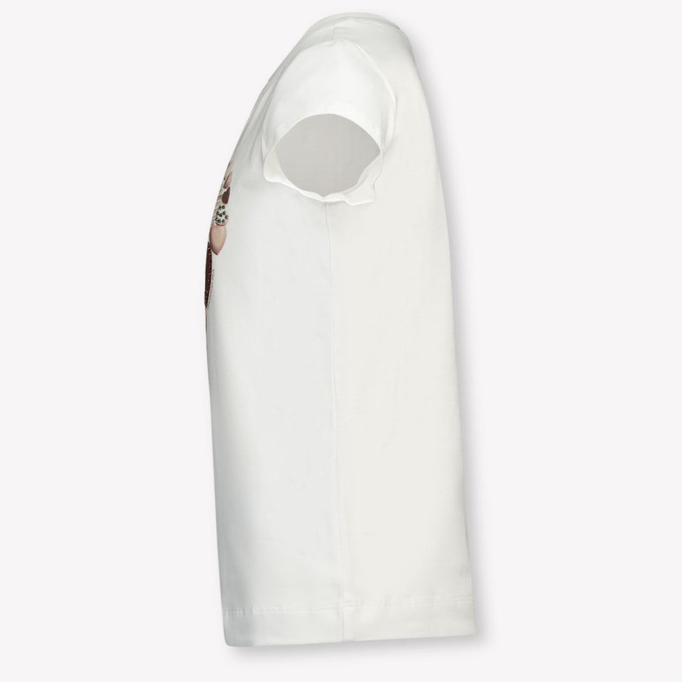 Monnalisa Kids Girls  T-Shirt Offwhite