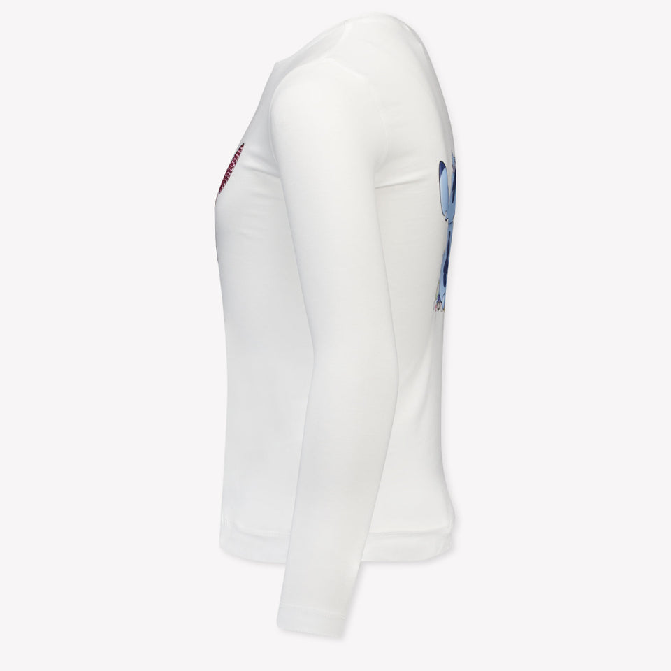 MonnaLisa Kinder Meisjes T-Shirt in Wit