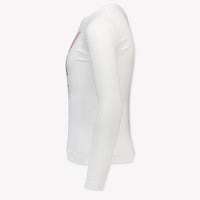 MonnaLisa Kinder Meisjes T-Shirt in Off White