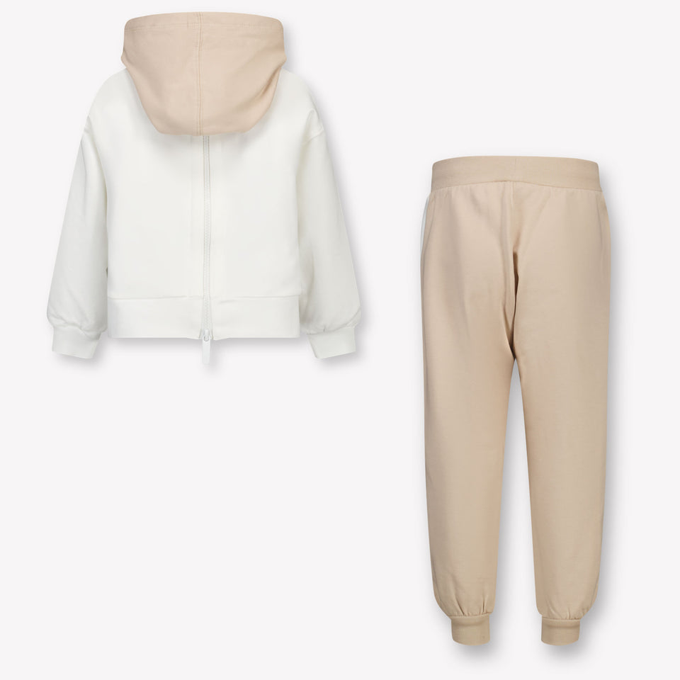 Monnalisa Kids Girls' Tracksuit  Beige