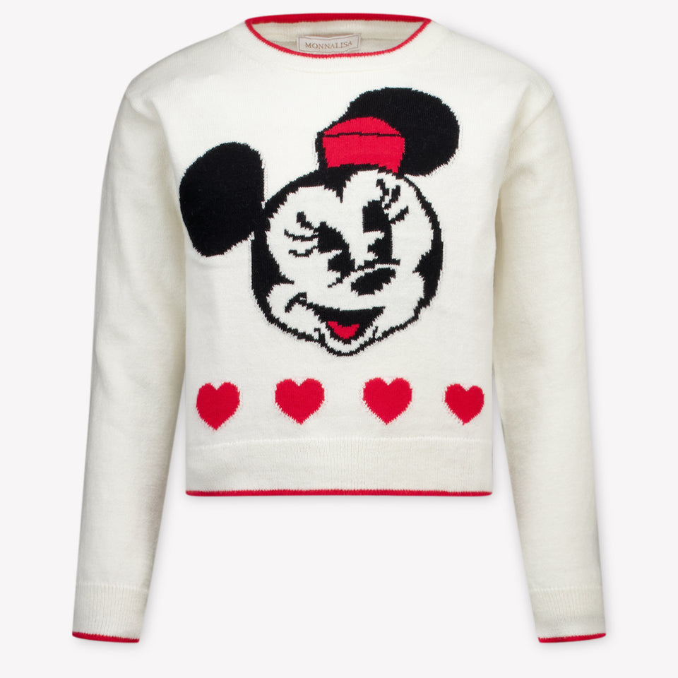 Monnalisa Kids Girls Sweater Offwhite