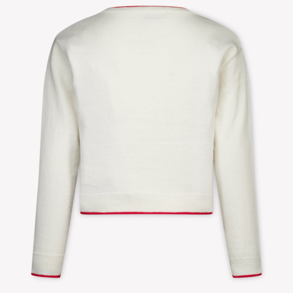 Monnalisa Kids Girls Sweater Offwhite