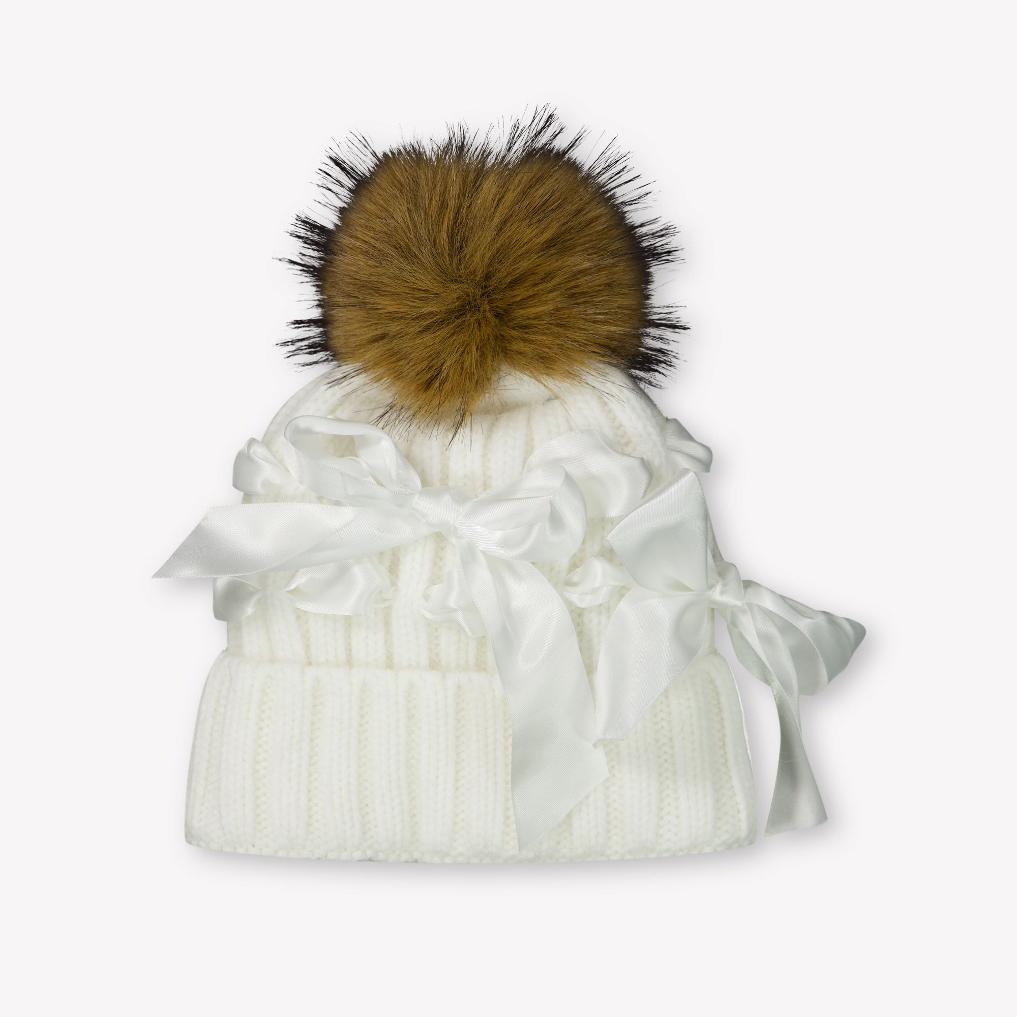 MonnaLisa Kinder Meisjes Muts in Off White