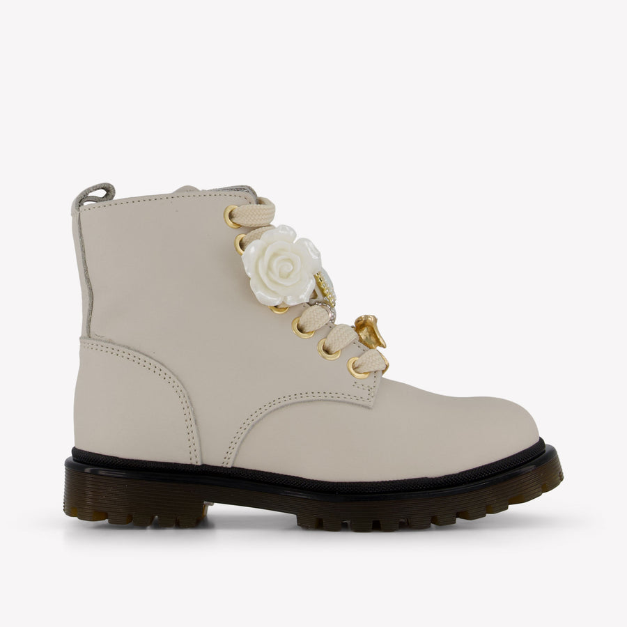MonnaLisa Girls Boots in Light Beige