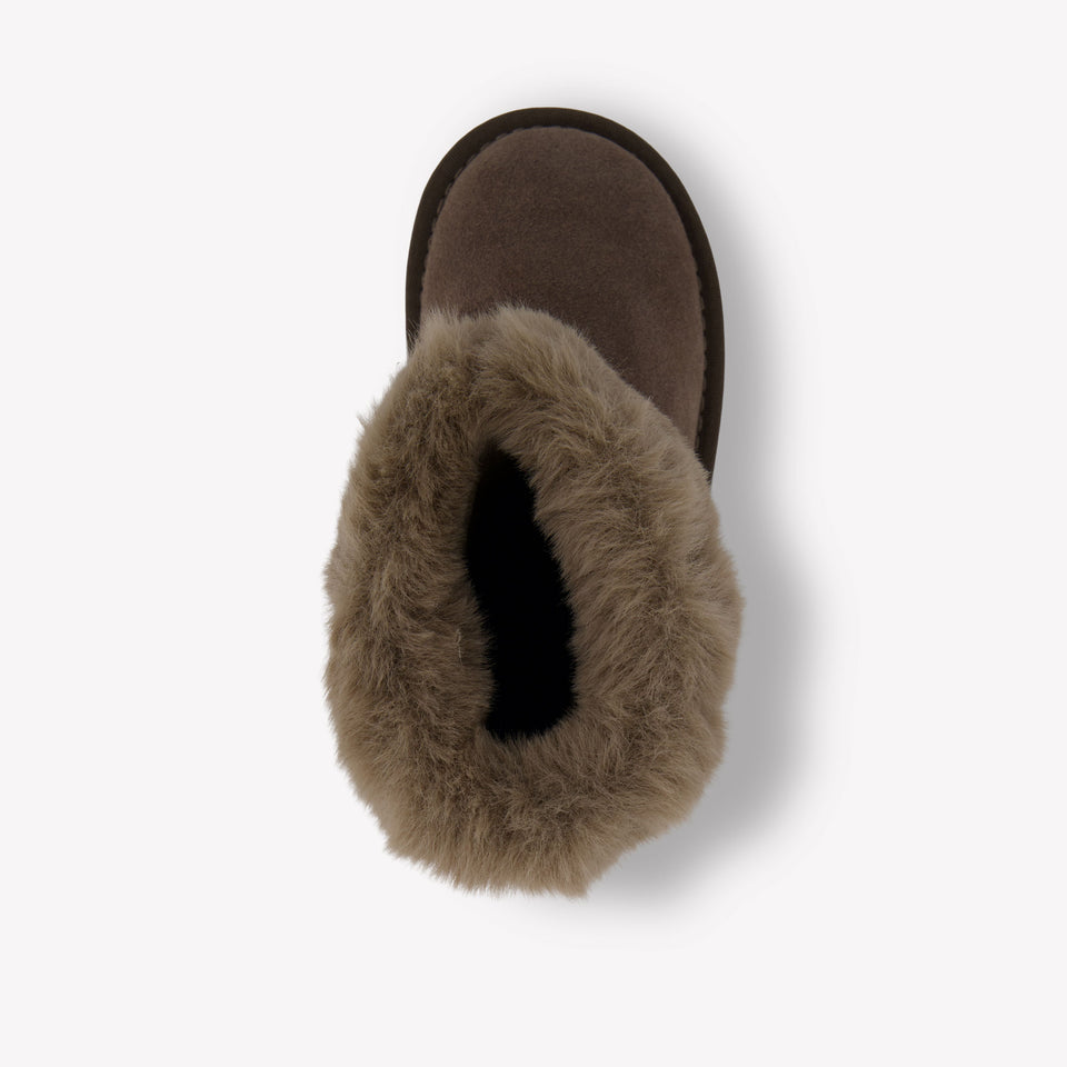 MonnaLisa Meisjes Snowboots in Taupe