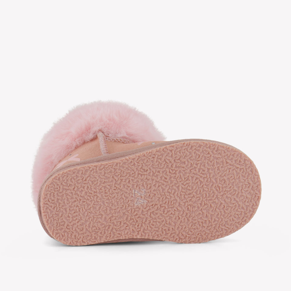 MonnaLisa Meisjes Snowboots in Licht Roze