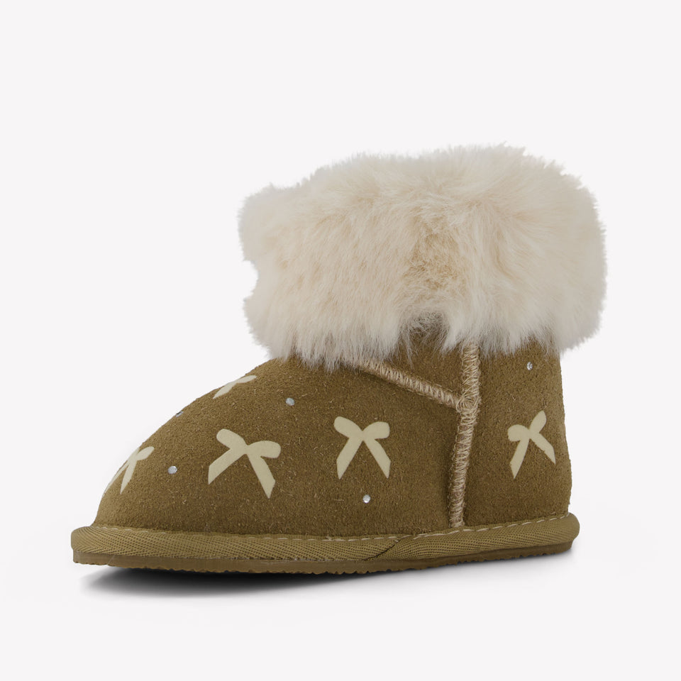 MonnaLisa Meisjes Snowboots in Beige