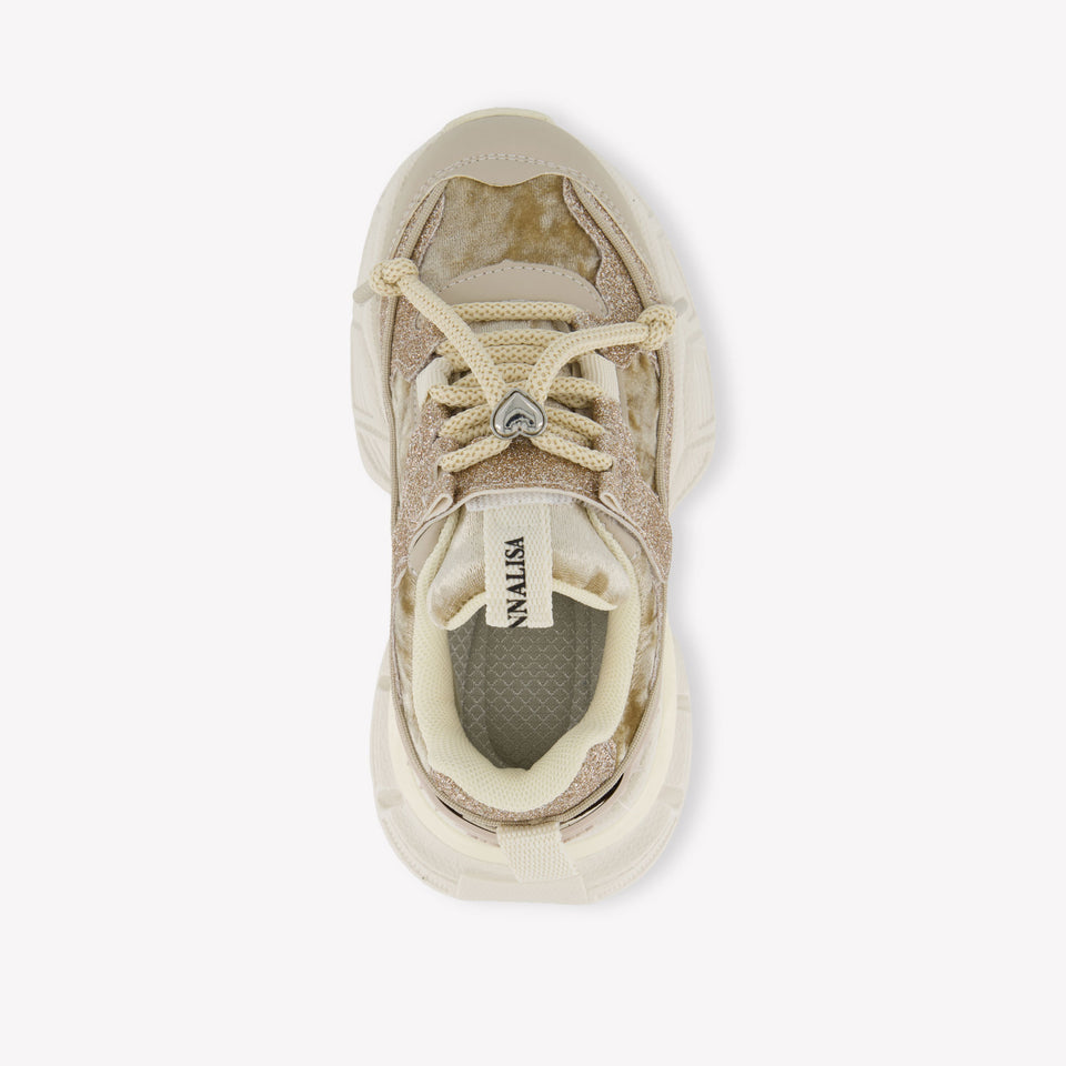 MonnaLisa Meisjes Sneakers in Goud