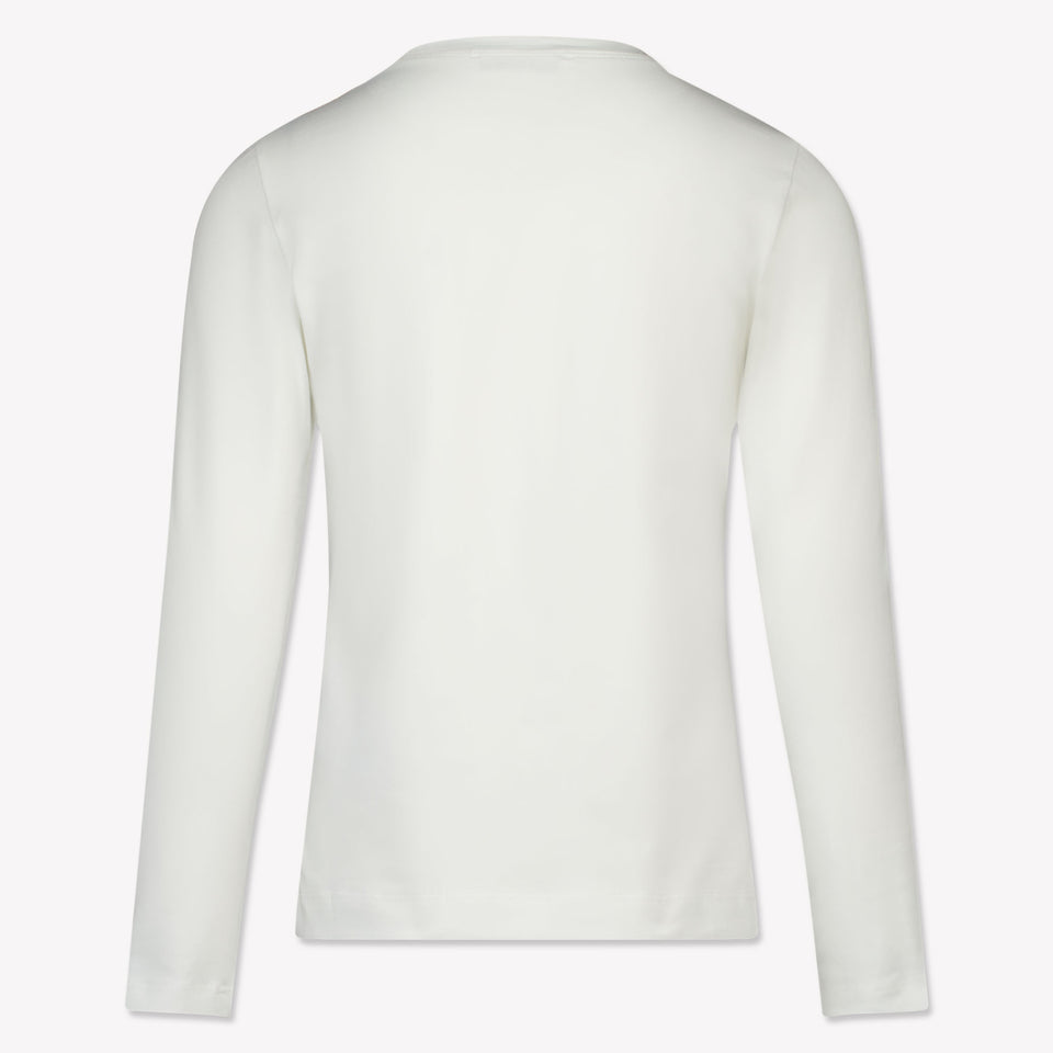 MonnaLisa Kinder Meisjes T-Shirt in Off White