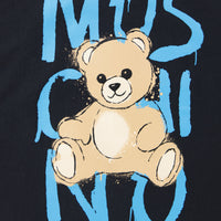 Moschino Kinder Unisex T-Shirt In Zwart