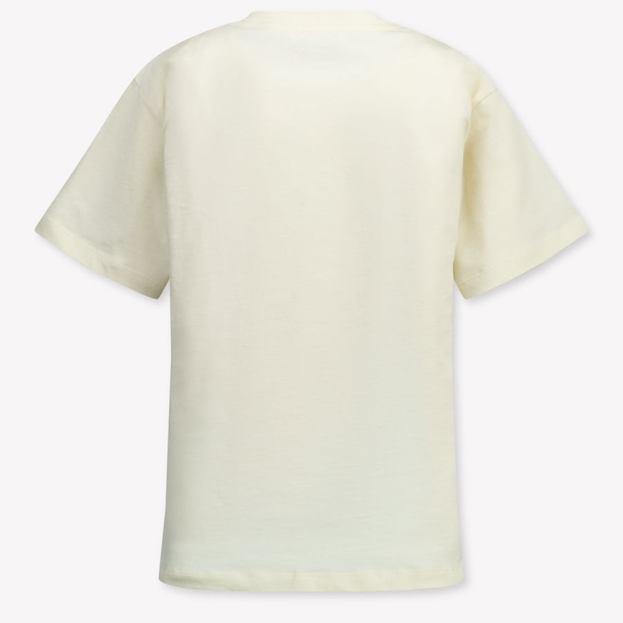 Moschino Kinder Unisex T-Shirt In Off White
