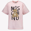 Moschino Kinder Unisex T-Shirt In Licht Roze