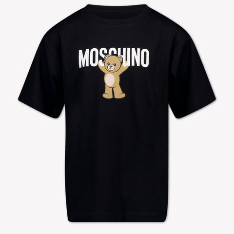 Moschino Kinder Unisex T-Shirt In Zwart