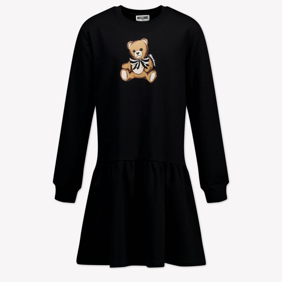 Moschino Kinder Meisjes Jurk In Zwart