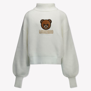Moschino Kinder Meisjes Trui In Off White
