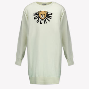 Moschino Kinder Meisjes Jurk In Off White