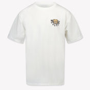 Moschino Kinder Unisex T-Shirt In Off White