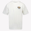 Moschino Kinder Unisex T-Shirt In Off White