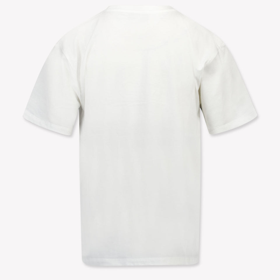 Moschino Kinder Unisex T-Shirt In Off White