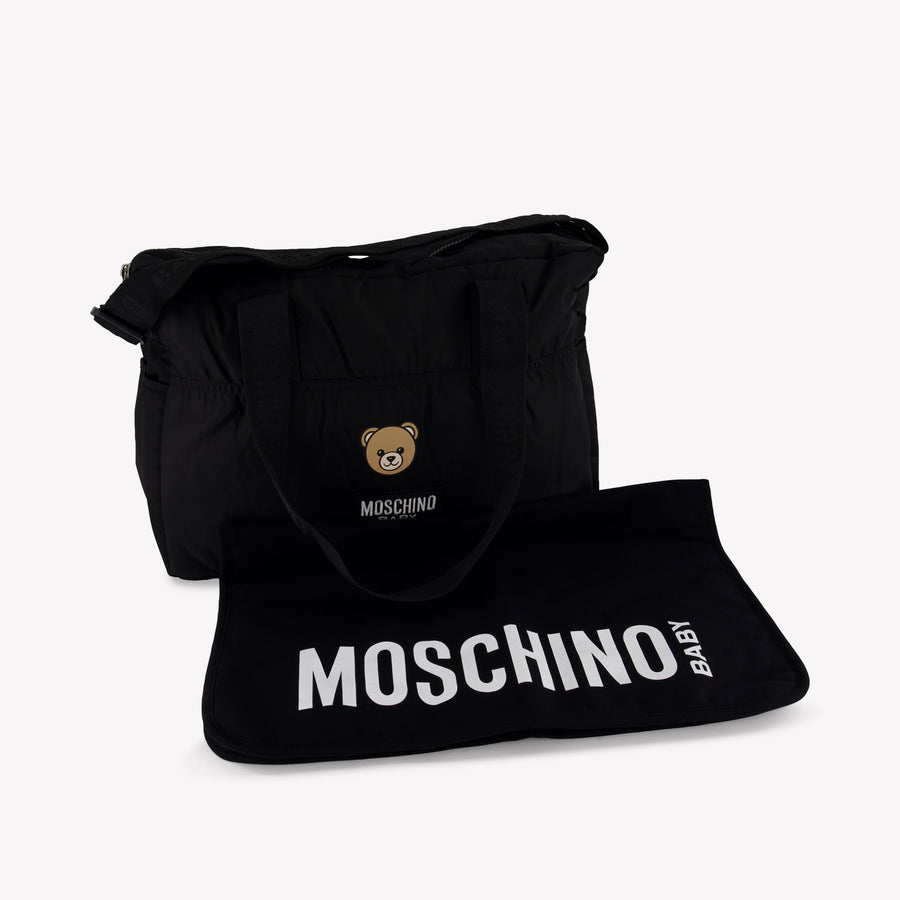 Moschino Baby Unisex Diaper Bag  Black
