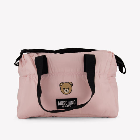 Moschino Baby Unisex Luiertas In Licht Roze