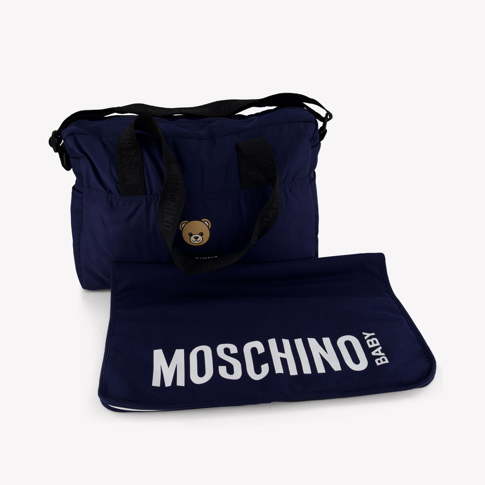 Moschino Baby Unisex Diaper Bag  Navy