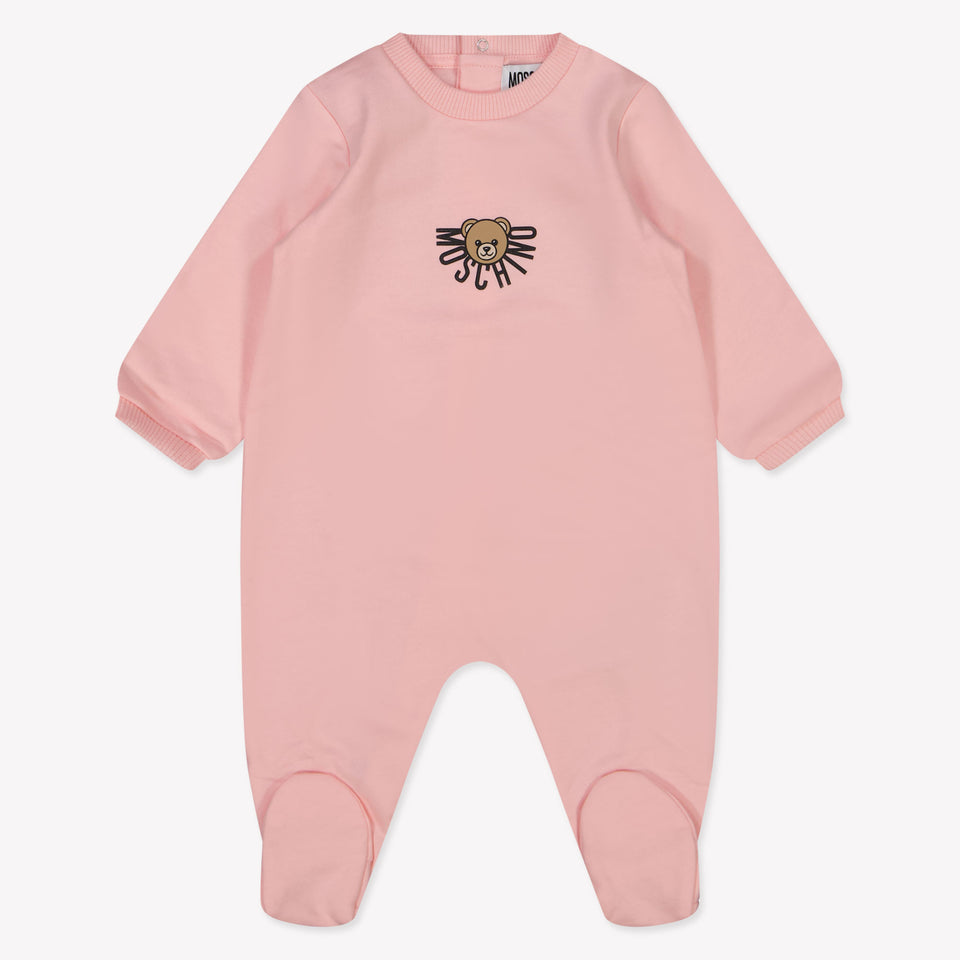 Moschino Baby Unisex Playsuit  Light Pink